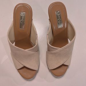 Jessica Simpson suede wedge